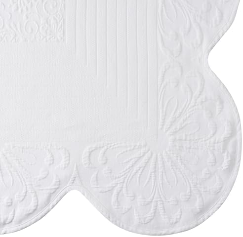 Charleston Estate Floral Matelasse Coverlet 100 Cotton