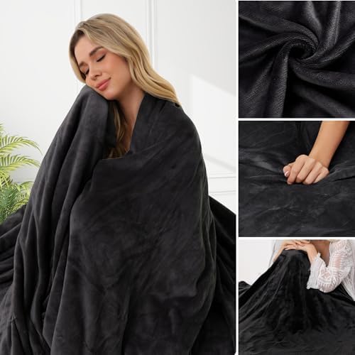 YAKEE Electric Blanket 72x84 Dark Grey