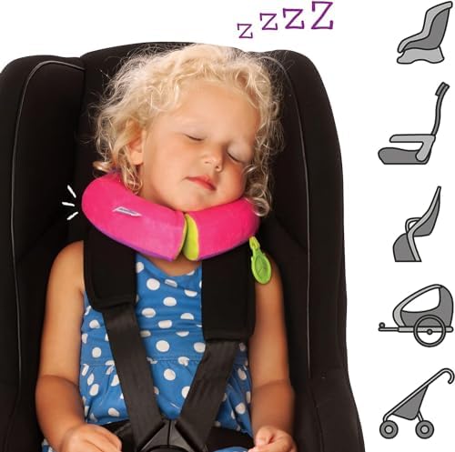 Trunki Kids Travel Neck Pillow Chin Rest Yondi SMALL Betsy Pink