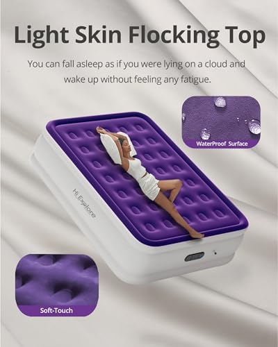 Hi Explore Air Mattress Queen with Built in Pump