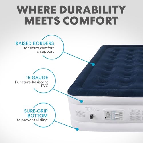Simpli-Magic Luxury Air Mattress with Built-in Pump - King Size