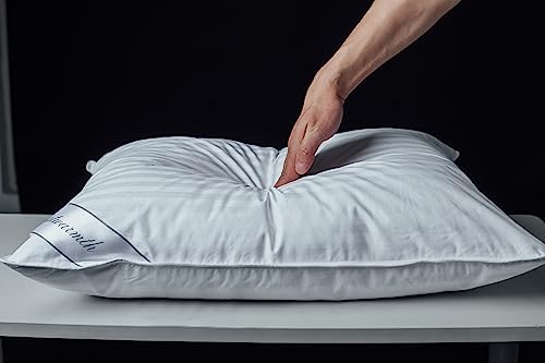 Eastwarmth Goose Down Feather Soft Pillow 20x36inch Stripe White