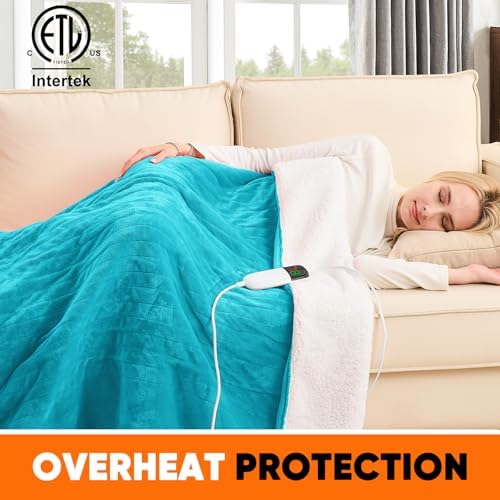 Greenoak Heated Blanket 72x84 10 Level 8 Hour Auto-Off ETL Certified