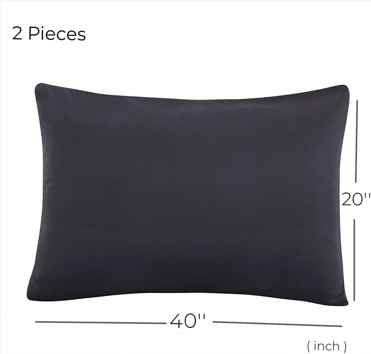 Mohap King Pillowcases Set of 2 Envelope Closure