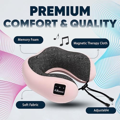 ARniwer Bluetooth Music Neck Pillow with Speakers for Travel and Rest