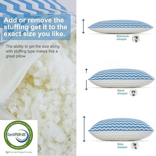 Suhedy Queen Size Adjustable Cooling Pillow