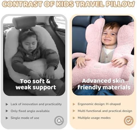 FLORICH Travel Pillow with Head and Body Support