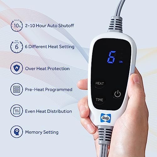 Sealy Electric Blanket Throw with 6 Heat Settings