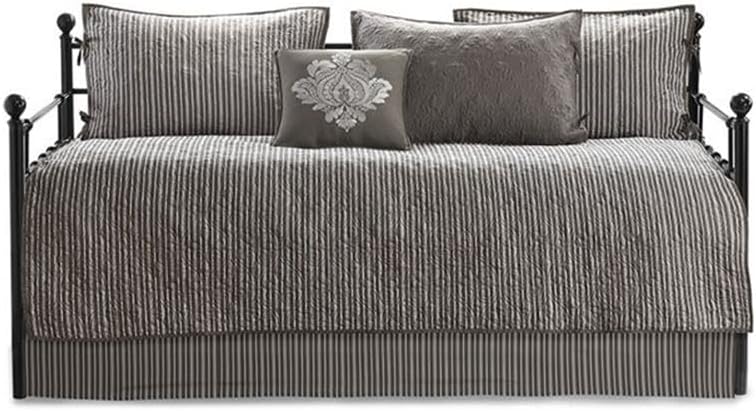 Pemberly Row Gray Reversible Daybed Cover Set