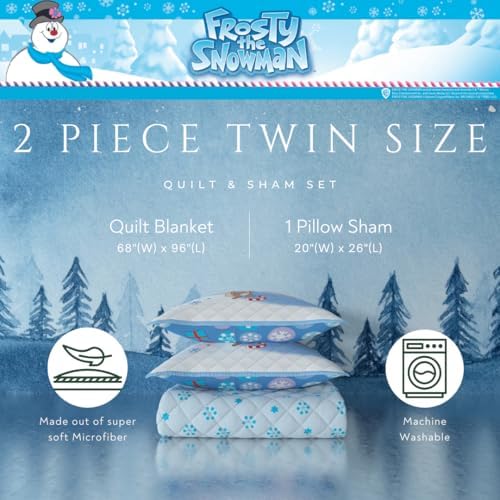 Franco Frosty The Snowman Quilt Set Twin Size 1