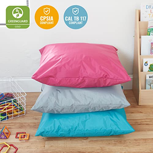 ECR4Kids Jumbo Floor Pillow Turquoise 27in