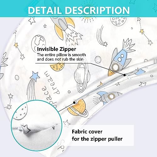 Replacement Pillowcase for BYRIVER Kids Body Pillow Spaceship