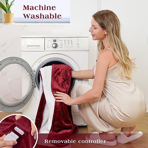 CURECURE 50 x 60 Electric Heated Throw Blanket