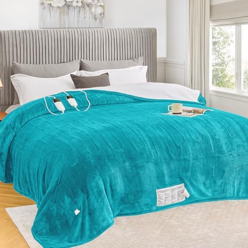 Greenoak Heated Blanket Queen Size 84x90 Dual Control
