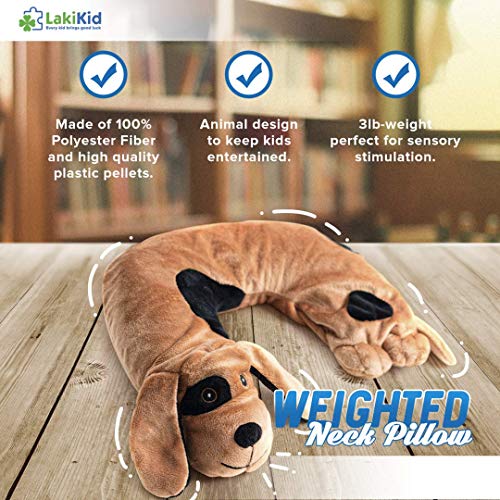 LakiKid Shoulder Wrap for Kids Beagle Travel Pillow