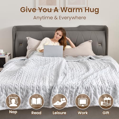 Bearhug King Size Electric Blanket with Dual Controllers