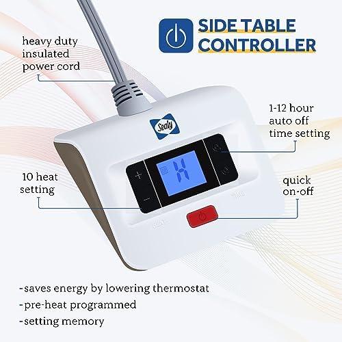 Sealy Electric Blanket Twin Size with 10 Heat Settings