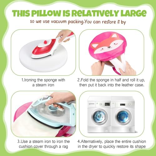 Suzile 12 Pcs Cartoon Floor Cushions with Handle 1