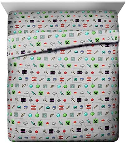 Jay Franco Minecraft Monster Hunters Queen Bed Set