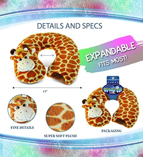 DolliBu Giraffe Plush Neck Pillow for Kids