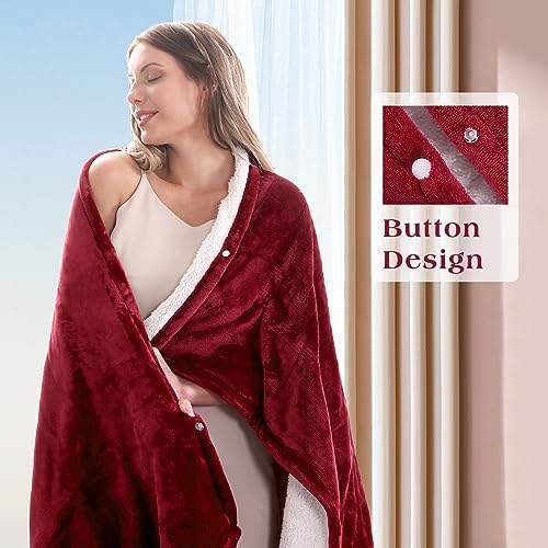 CURECURE 50 x 60 Electric Heated Throw Blanket