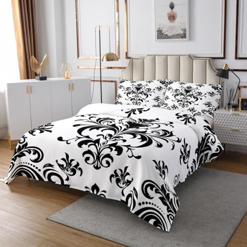 Erosebridal Baroque Damask Bedspread Set King Size