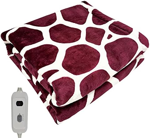 HELLORSO Deer Pattern Heated Blanket 18x18 Electric Throw