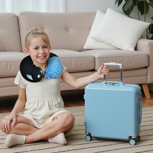 Mewaii Kids Travel Pillow - Mermaid Cat 2-in-1 Neck Pillow
