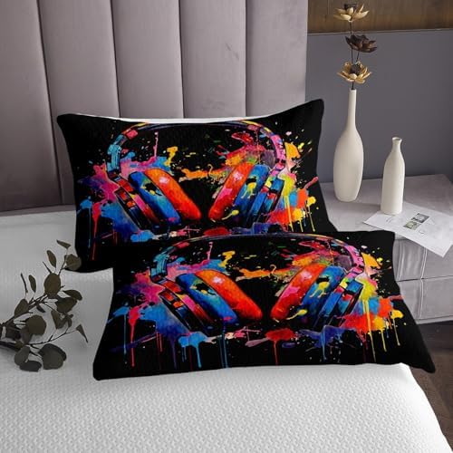 Erosebridal Rainbow Headset Bedding Set for Kids