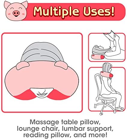 H HOMEWINS Travel Pillow for Kids with Cute Animal Design