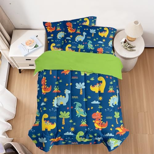 SANDJEST Dinosaur Duvet Cover Set Full Size for Kids