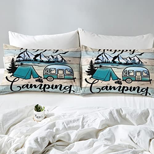 Erosebridal Vintage Wooden Quilt Comforter Set