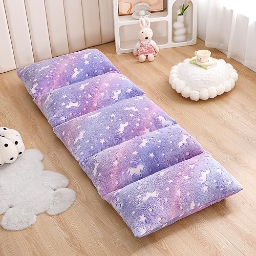 Mengersi Velvet Floor Pillow Cover Glow in The Dark Design