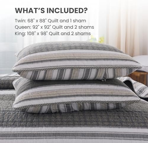 Soul Lane Madrona Quilt Set - Twin Size with 1 Sham