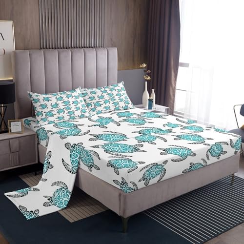 Feelyou Kids Sea Turtle Sheet Set King Size