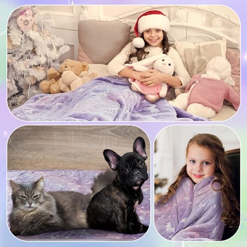 Kids Heated Blanket with 10 Levels and Glow in the Dark Design