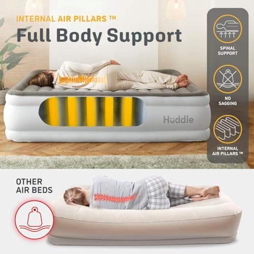 Huddle Luxury Twin Air Mattress with Dual Pump