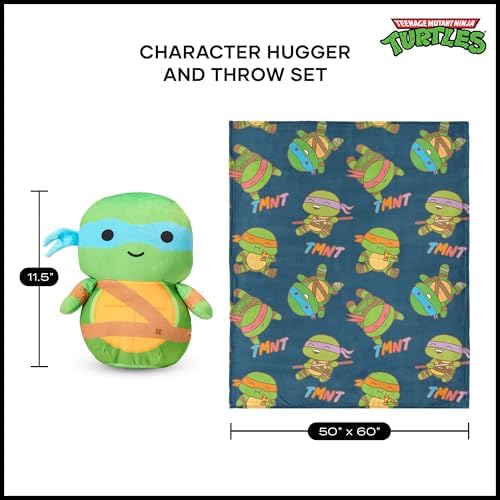 NORTHWEST Teenage Mutant Ninja Turtles Throw and Hugger Set 50 x 60 Inches