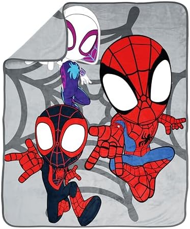 Jay Franco Spidey Friends Throw Blanket - 50 x 60 Inches Kids Fleece