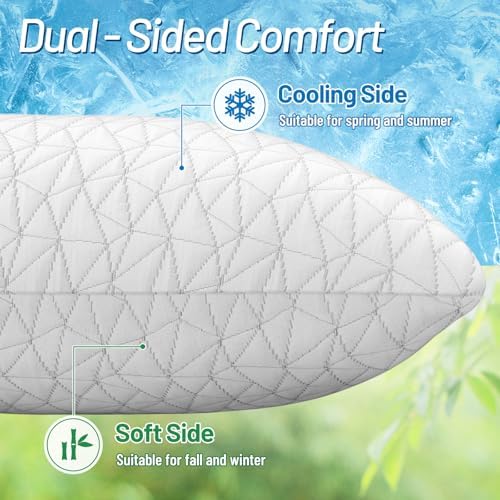 CushyOasis Shredded Memory Foam Queen Pillow