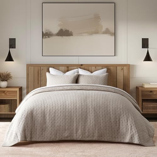 Ultra Soft Cross Stitch Cotton Quilt Set Queen Size 1
