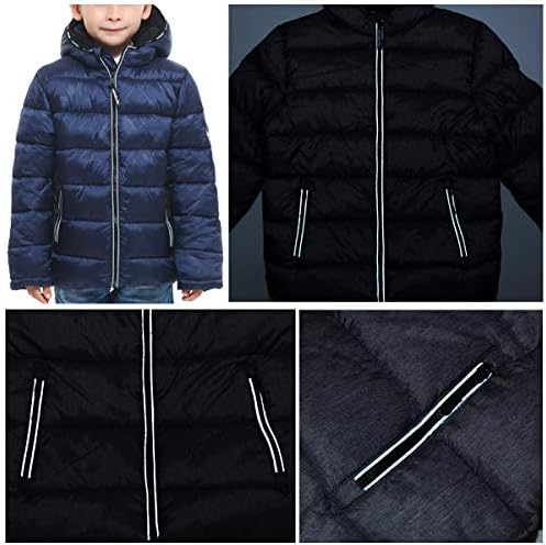 RokkaRolla Boys Heavyweight Puffer Jacket with Fleece Lining