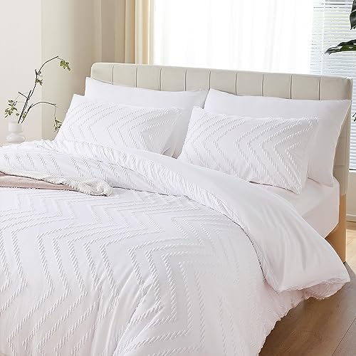 YIRDDEO White Twin Comforter Set 2Pcs 1