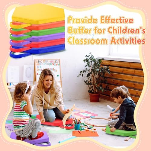 Suzile 12 Pcs Floor Cushions for Classroom Flexible Seating with Handles