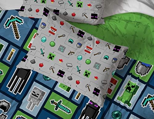 Jay Franco Minecraft Monster Hunters Queen Bed Set
