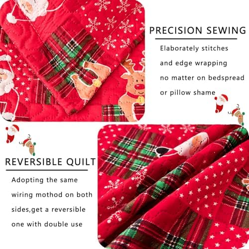 Jarson 3-Piece Christmas Daybed Cover Set Red