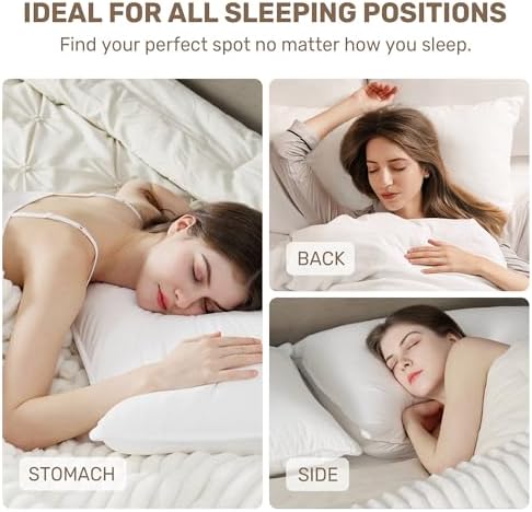 UNIKOME Luxury Hotel Bed Pillows Set of 2