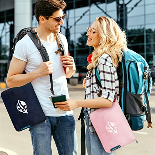PAVILIA Travel Blanket with Arm Holes and Pillow