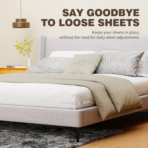 DALBOO Lock Sheet Holders - 4Pcs Heavy Duty Bed Sheet Straps 1