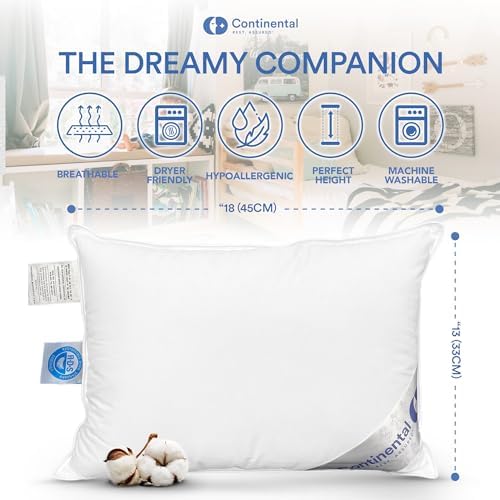 Continental Bedding Child-Micro 13x18 Firm Pillow White